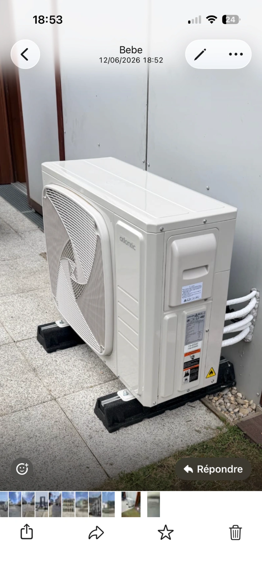 INSTALLATION DE CLIMATISATION REVERSIBLE TRI SPLIT ATLANTIC A LYON
